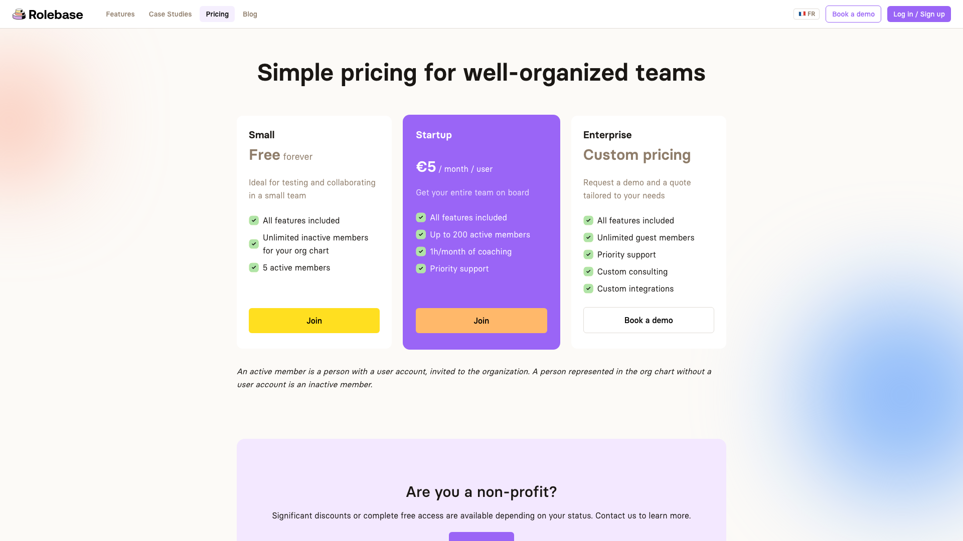 Tarification Rolebase