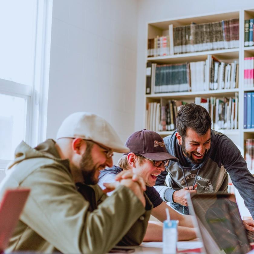 A group of enthusiastic colleagues.